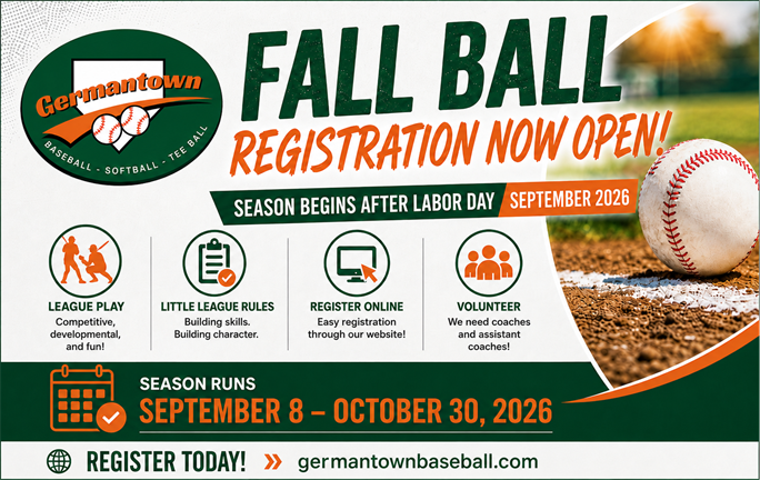Fall Registration Open